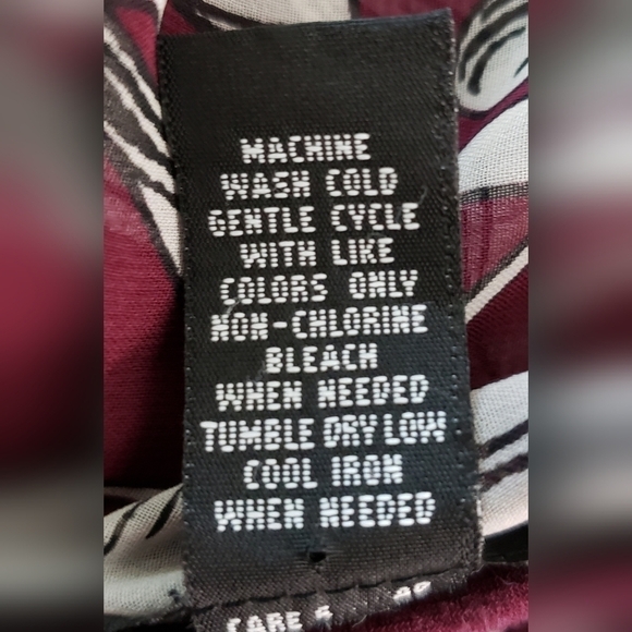 ALFANI TUNIC W/SHEER LONG SLEEVES SZ M - Picture 8 of 8